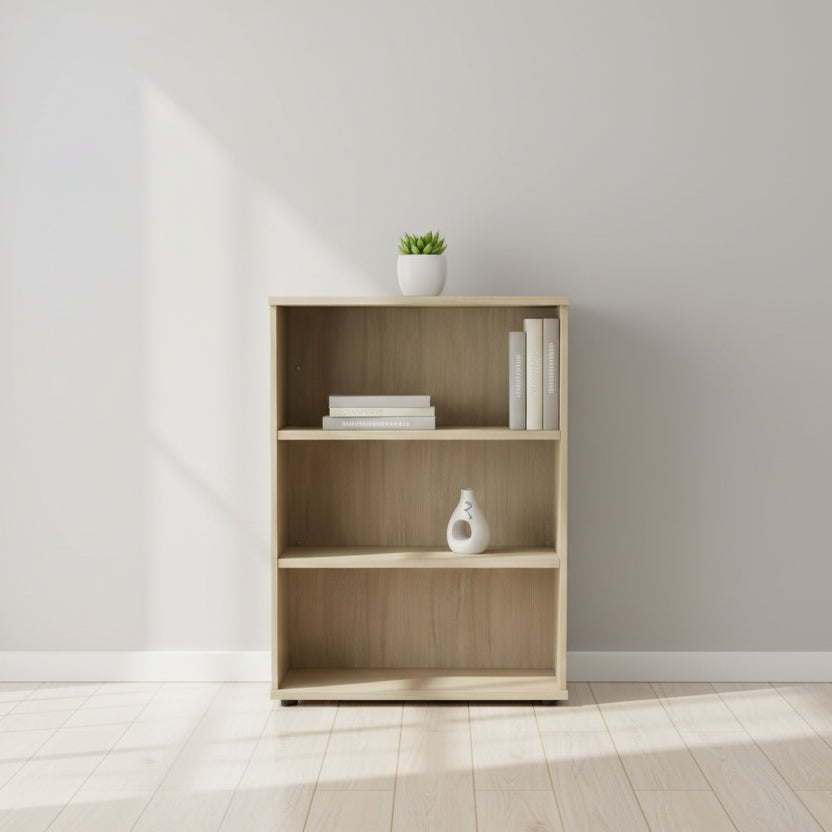 Medium height wooden book shelf 