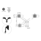 Monitor Arm Dual Screen Nowy StylThat’s My Office Furniture, 360 Degree View storage, desk, chair