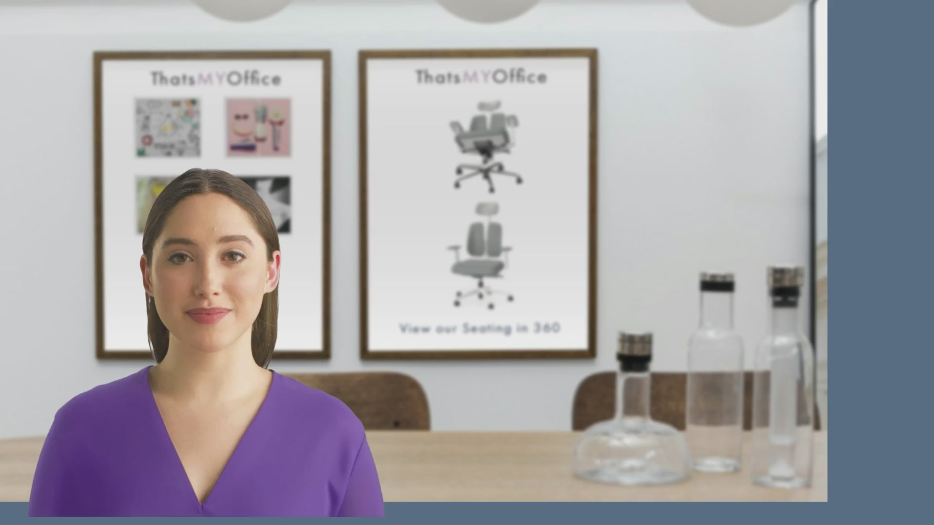 That’s My Office Furniture, 360 Degree View storage, desk, chair phone pod with delivery to your workspace