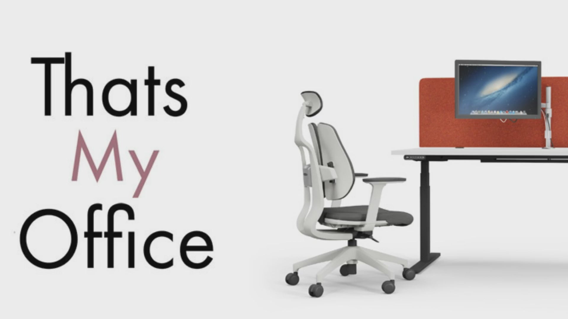SIt stand and height adjustable desks in 360 viewThat’s My Office Furniture, 360 Degree View storage, desk, chair