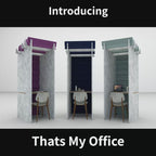 Office Acoustic Booth Koala 13 Colours in 360° View
