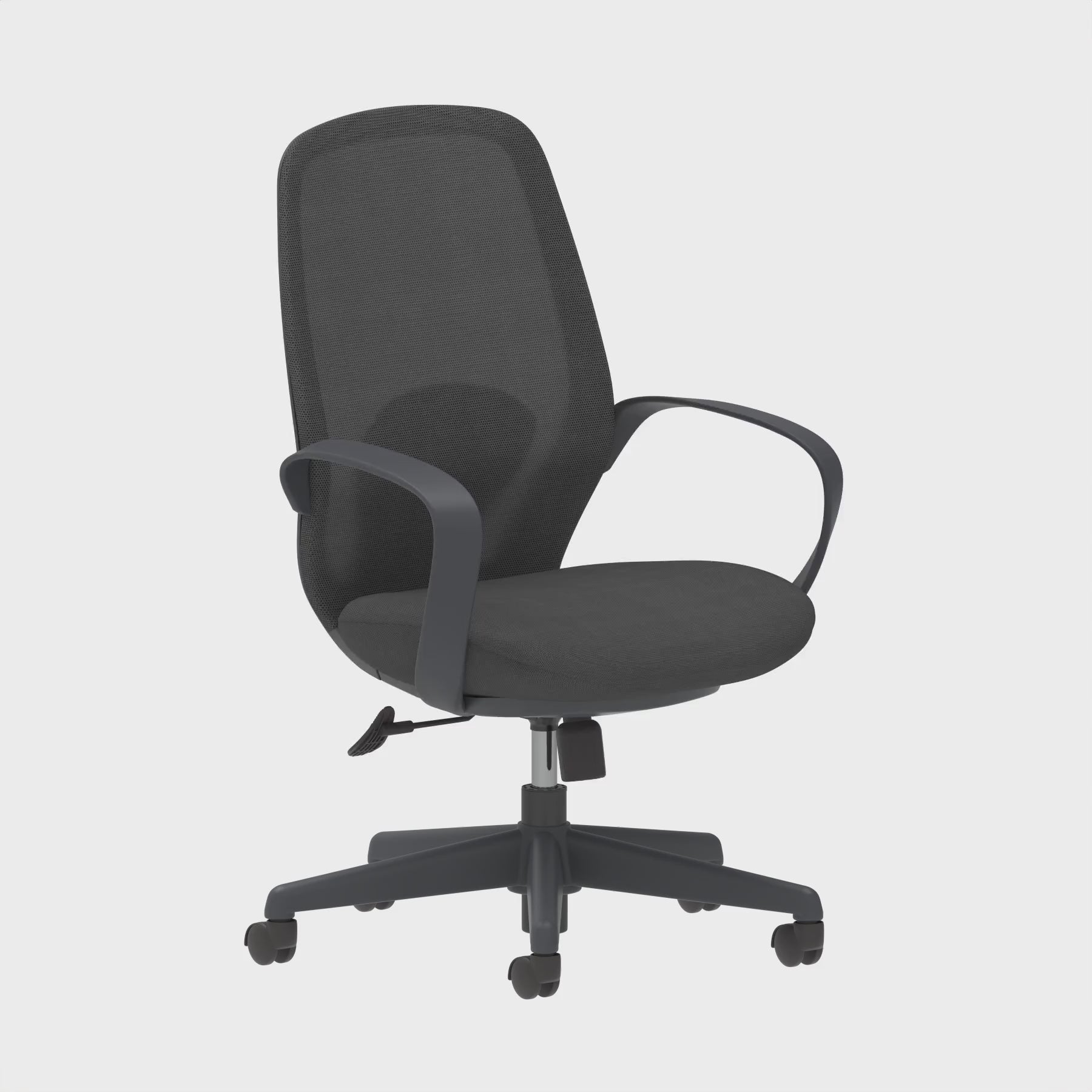 Ariel Mesh Chair Black Fixed Ams