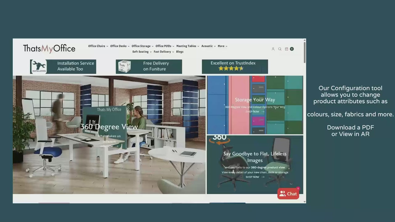 thats My officde introduction videoThat’s My Office Furniture, 360 Degree View storage, desk, chair