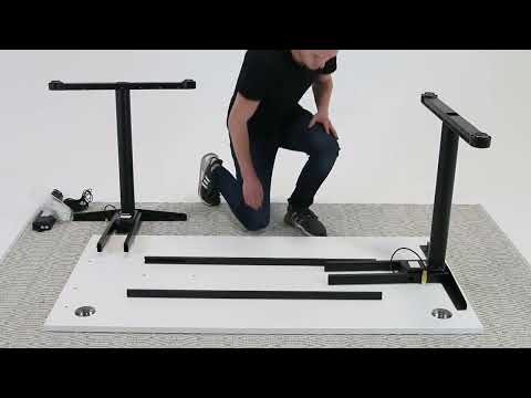 Height Adjustable Desk Rounde Assembely video