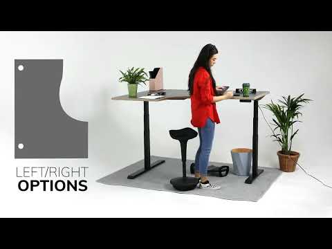 Height adjustable desk leap radial features