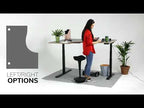 Height adjustable desk leap radial features