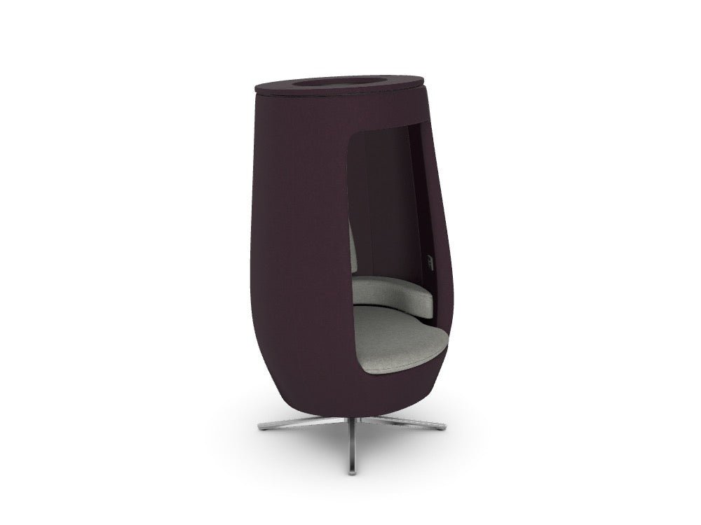 A11 Open - SKU: A11 - OPEN/UW, Body Finish: WO - TEG - Eggplant, Seat Finish: WO - TPC - PelicanTHATSMYOFFICE