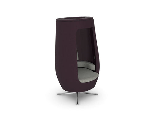 A11 Open - SKU: A11 - OPEN/UW, Body Finish: WO - TEG - Eggplant, Seat Finish: WO - TPC - PelicanTHATSMYOFFICE