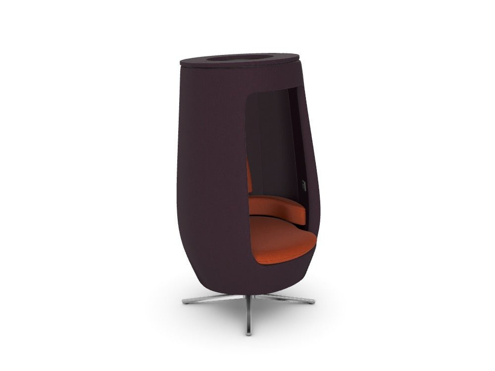 A11 Open - SKU: A11 - OPEN/UW, Body Finish: WO - TEG - Eggplant, Seat Finish: WO - TTE - TerracottaTHATSMYOFFICE