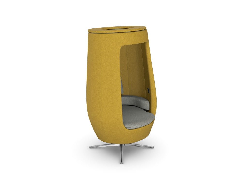 A11 Open - SKU: A11-OPEN/UW, Body Finish: WO-TMS-Mustard, Seat Finish: WO-TPC-PelicanTHATSMYOFFICE