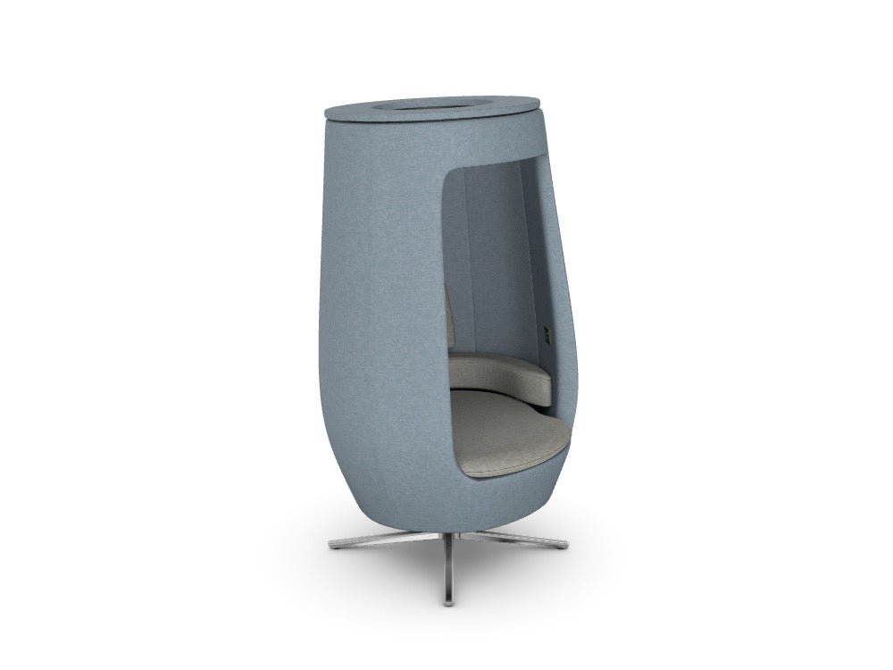 A11 Open - SKU: A11 - OPEN/UW, Outside Finish: WO - TCL - Cloud, Seat Finish: WO - TPC - Pelican