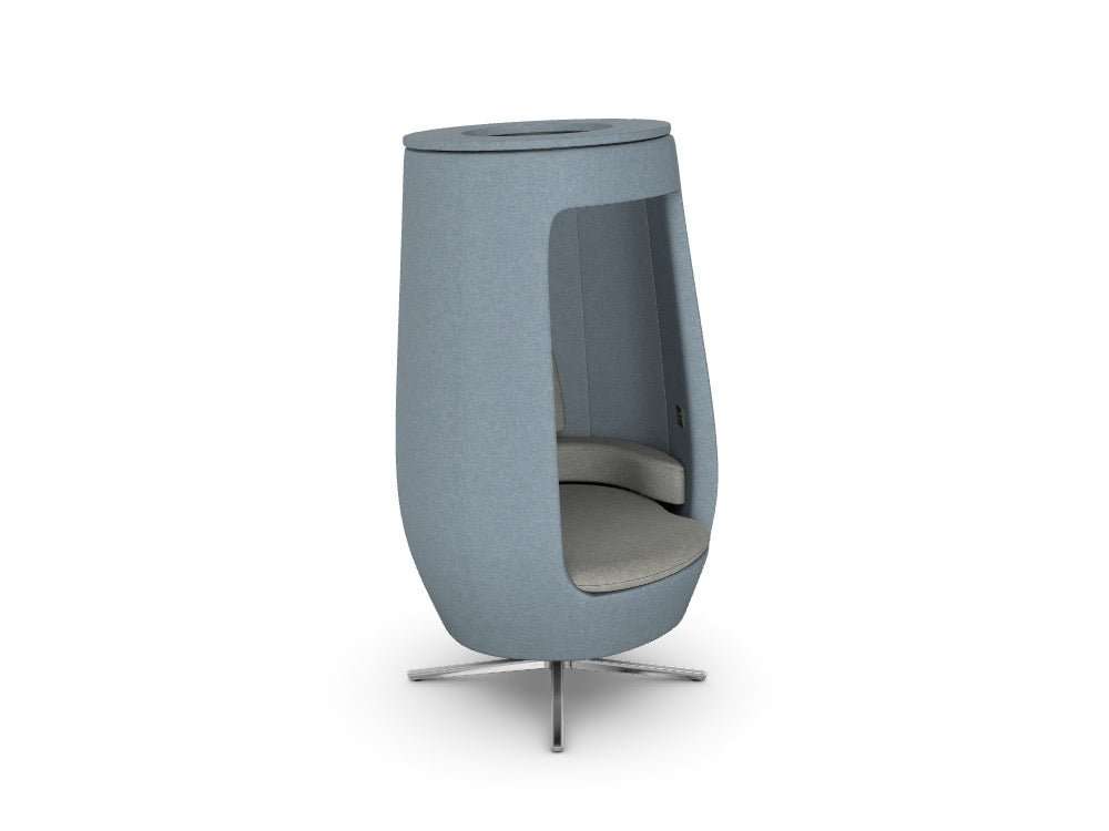 A11 Open - SKU: A11 - OPEN/UW, Outside Finish: WO - TCL - Cloud, Seat Finish: WO - TPC - Pelican