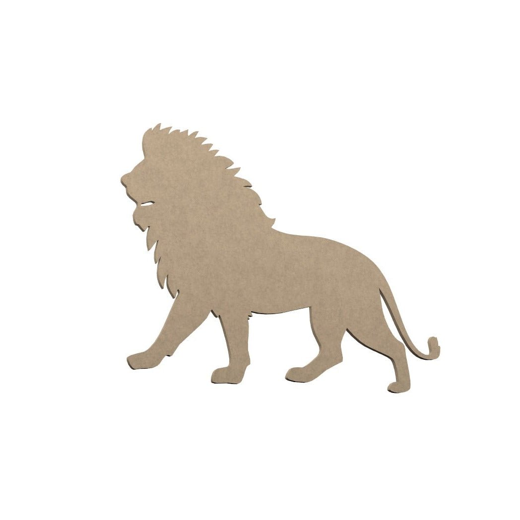 Acoustic  lion cutout on a white background