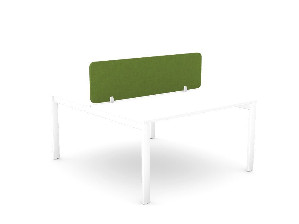 Acoustic PET Screens NEW - SKU: PET24/ST/14 - 4/GP1, PET Colour: Green - Citrus_KP - 32, Brackets: 1x - AP - C03/WHT