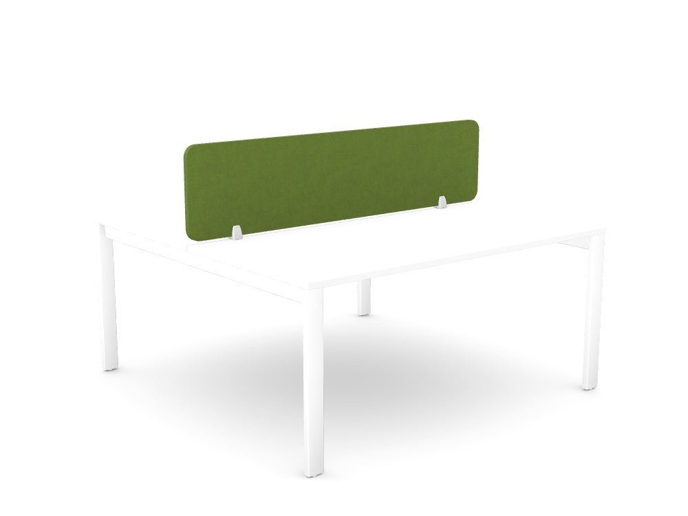 Acoustic PET Screens NEW - SKU: PET24/ST/16 - 4/GP1, PET Colour: Green - Citrus_KP - 32, Brackets: 2x - PJ - 4/WHT