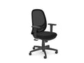 Andy Mesh Back Office Chair - SKU: ANDY/BB/ADJARMS/E001/BMS, Fabric: E001THATSMYOFFICE