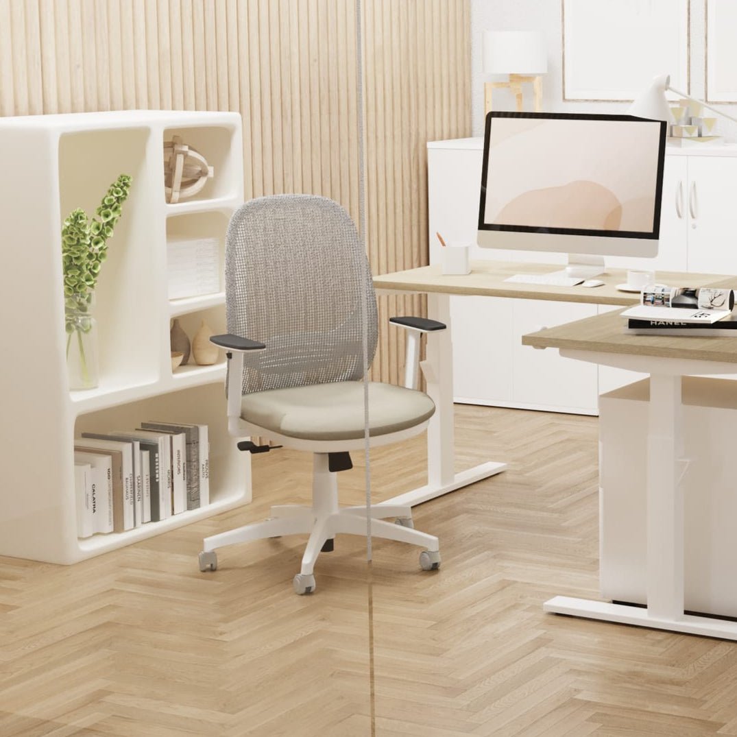 Andy Mesh Back Office Chair, White