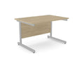 Ashford Metal Leg Straight D800 Office Desk - SKU: Product Code: A - CTST1280/UO/SLV Top: AK - TM1280/UO, Leg: A - LCT1ST80/SLV
