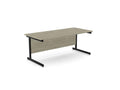 Ashford Metal Leg Straight D800 Office Desk - SKU: Product Code: A - CTST1880/AO/BLK Top: AK - TM1880/AO, Leg: A - LCT1ST80/BLKTHATSMYOFFICE