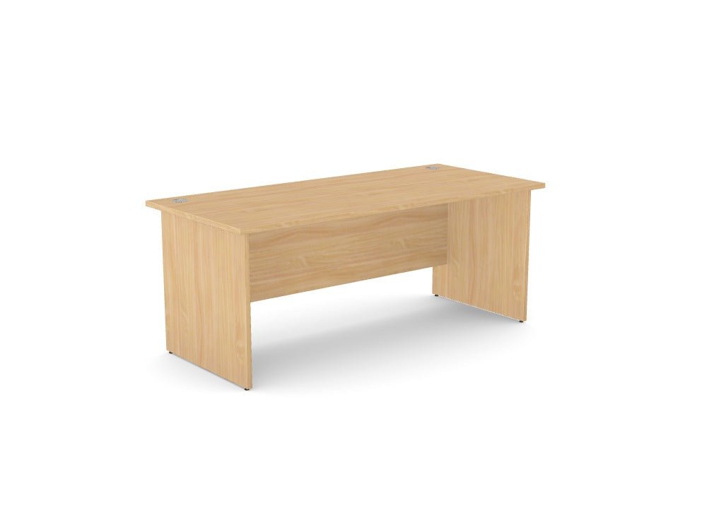 Ashford Panel Leg Straight Desk - SKU: Complete product: A - PNST1880/BE, Top: AK - TM1880/BE, Legs: A - LPNSTWV80/BE