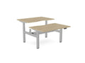 AV8 Standing Height Adjustable Desk Bench - SKU: Frame: AV8 - PILOT - BENCH/SLV + 2x Top: E - 25 - DPS1280/UOTHATSMYOFFICE