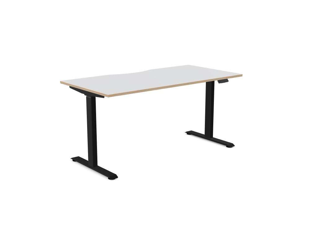 AV8 Standing Height Adjustable Desk - SKU: Frame: AV8 - PILOT - DESK/BLK + Top: P - DPS1680/GY