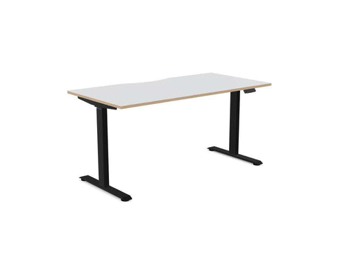 AV8 Standing Height Adjustable Desk - SKU: Frame: AV8 - PILOT - DESK/BLK + Top: P - DPS1680/GY