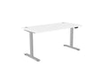 AV8 Standing Height Adjustable Desk - SKU: Frame: AV8 - PILOT - DESK/SLV + Top: E - 25 - TP1680/WHTHATSMYOFFICE