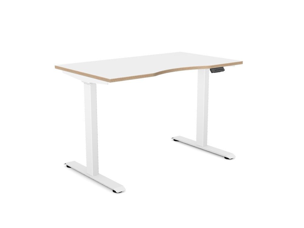 AV8 Standing Height Adjustable Desk - SKU: Frame: AV8 - PILOT - DESK/WHT + Top: P - DPS1270/WHTHATSMYOFFICE
