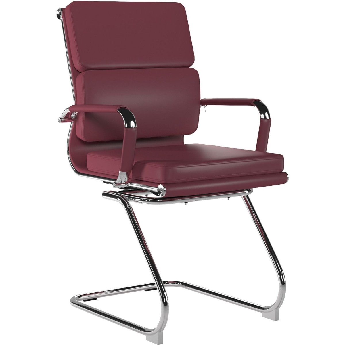 Avanti Medium Back Visitor Cantilever Chair Ox Blood