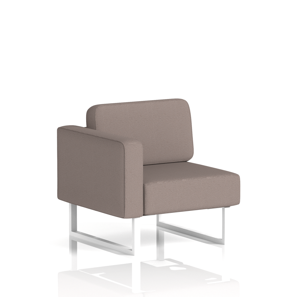 Brixworth Modular Seating Right Unit Settle Band 6 - Yoredale White