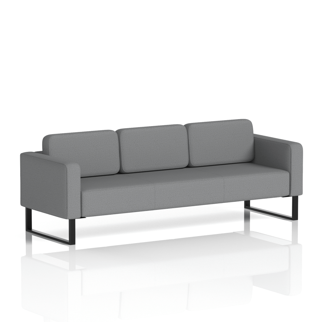 Brixworth Sofa 3 Seater Wed Band 4 - Synergy BlackThat’s My Office Furniture, 360 Degree View storage, desk, chair
