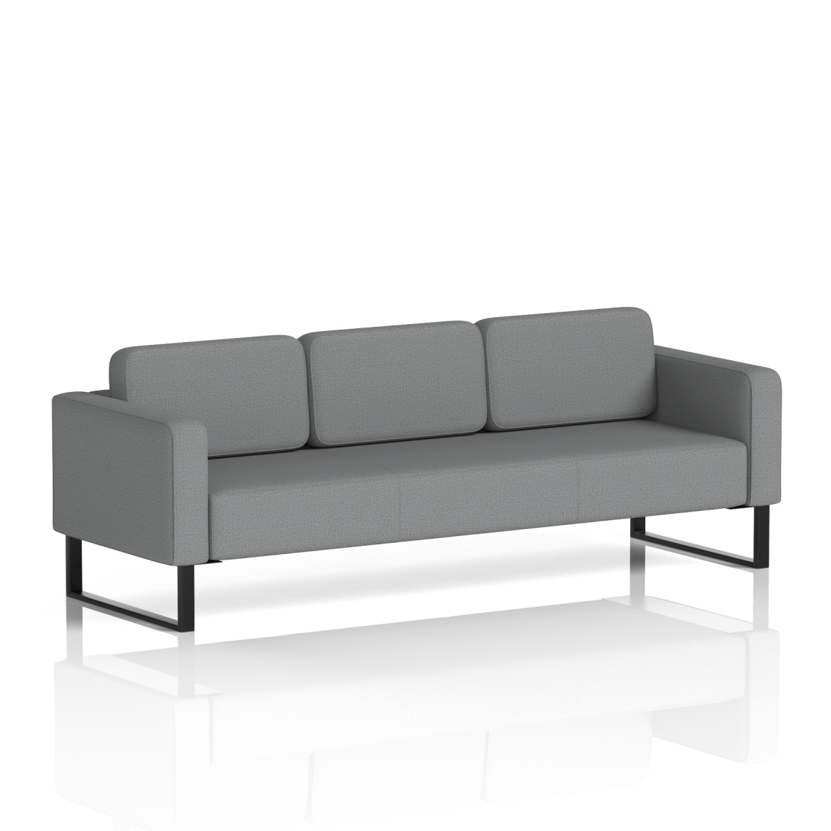 Brixworth Sofa 3 Seater Wed Band 4 - Synergy BlackThat’s My Office Furniture, 360 Degree View storage, desk, chair