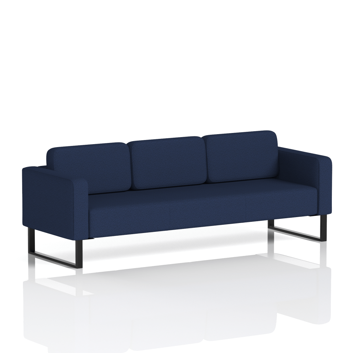 Brixworth Sofa 3 Seater Mix Band 4 - Synergy BlackThat’s My Office Furniture, 360 Degree View storage, desk, chair