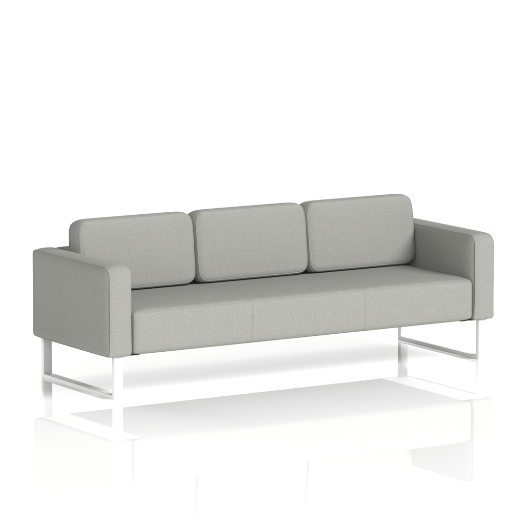 Brixworth Sofa 3 Seater Tokyo Band 5 - Sumi WhiteThat’s My Office Furniture, 360 Degree View storage, desk, chair