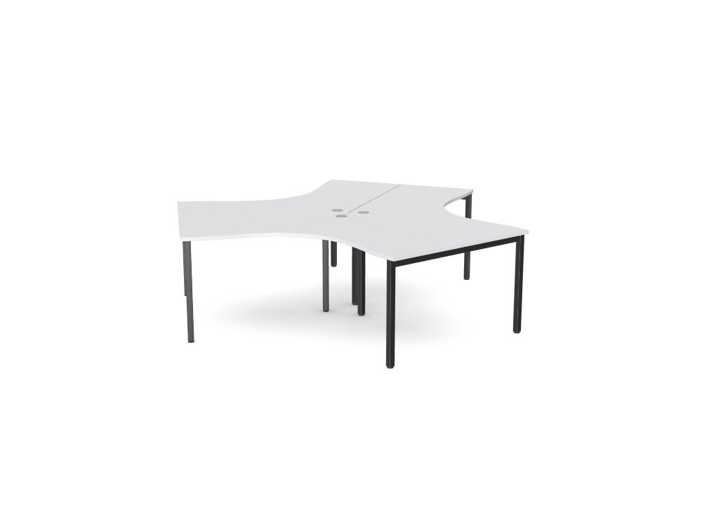 C - Sense 120 Degree 3 Person Bench - SKU: CSE - 3P120 - LEO - T1P3W1260/GY/BLK