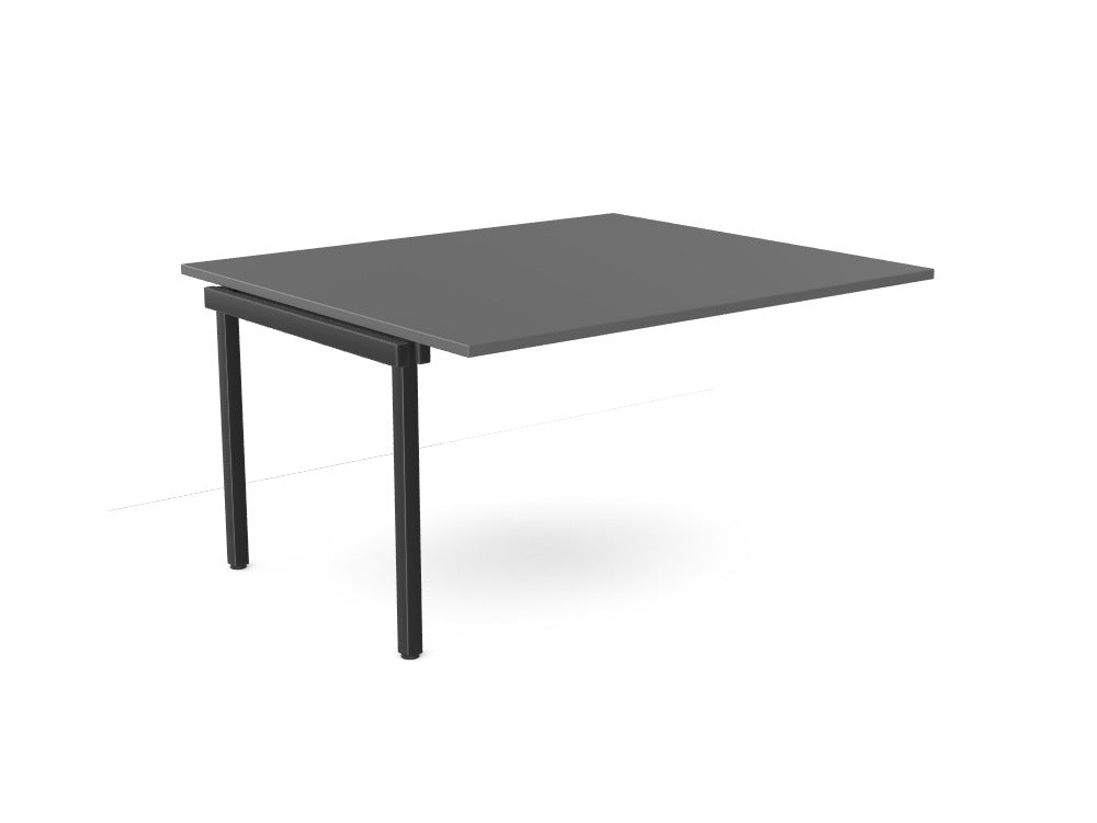 C - Sense Add - On Section for Straight Meeting Table - SKU: CSE - MTA14/12/GR/BLK