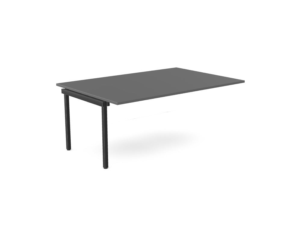 C - Sense Add - On Section for Straight Meeting Table - SKU: CSE - MTA18/12/GR/BLK