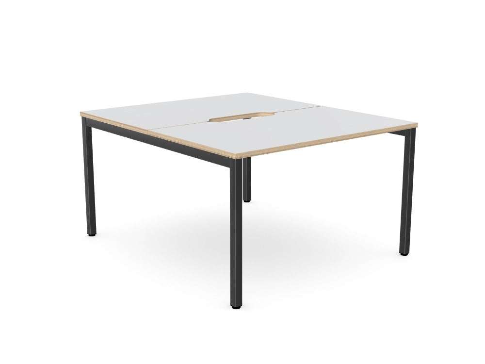 C - Sense Bench - Office Desk Grey Top Ply Edge 120cm x 70cmTHATSMYOFFICE