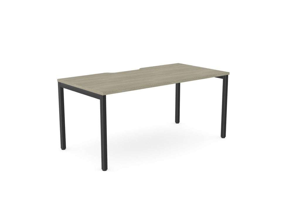 C - Sense Office Desk - SKU: Product Code: CSE - 1PB - LEO - TS1680/AO/BLK , Top: CSE - SOLO - TS1680/AO , Beam: CSE - SOLO - B1600/BLK , Legs: CSE - LEO800/BLKTHATSMYOFFICE