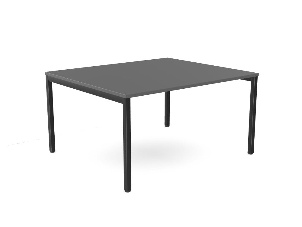 C - Sense Single Piece Straight Meeting Table & Large Table Starter Section - SKU: CSE - LEO - MTS14/12/GR/BLK