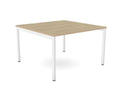 C - Sense Single Piece Straight Meeting Table & Large Table Starter Section - SKU: CSE - LEO - PLY - MTS12/12/UO/WHT