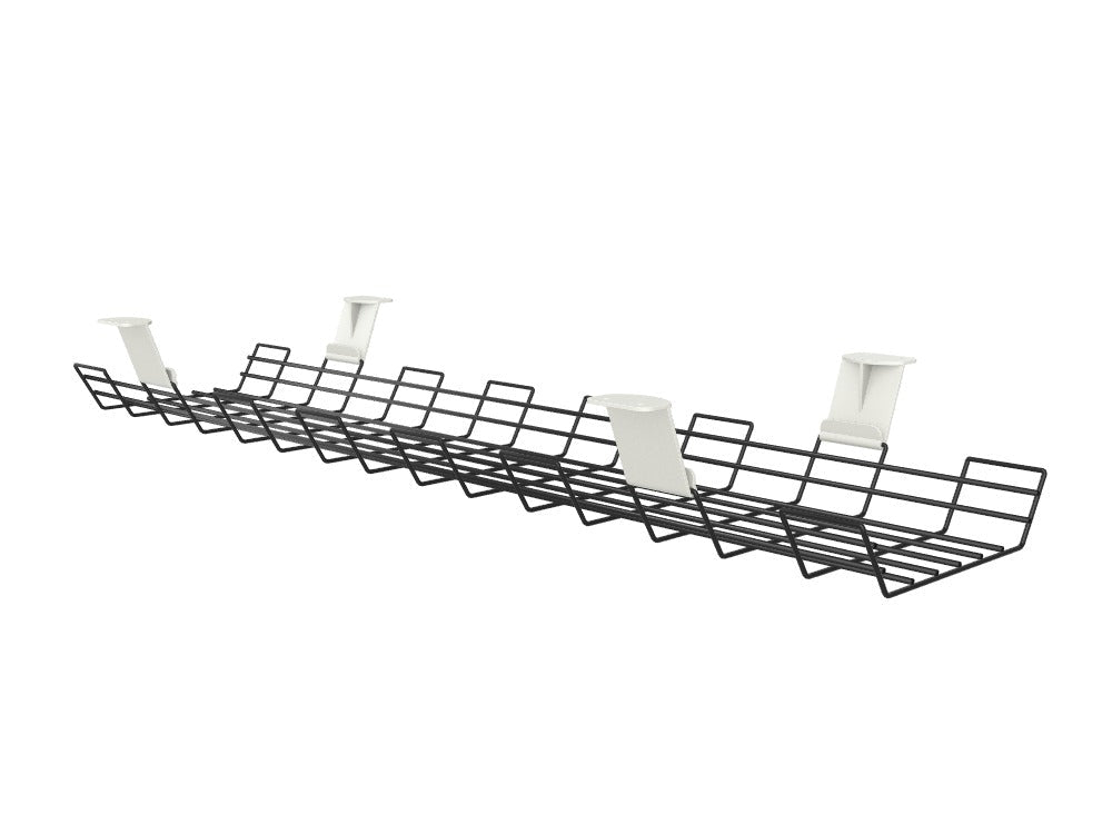 Cable Basket Wide Accessory - SKU: QX-CB1000/WIDE/BLKTHATSMYOFFICE