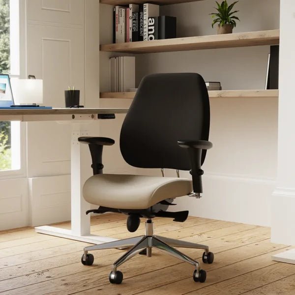 Chiro Plus High Back Ergonomic Posture Office Chair  Black with Arms