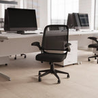 Crew Task Operator Mesh Office Chair Crew with Folding Arms