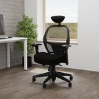 Denver High Mesh Back Black Office Chair  Task Operator with Arms