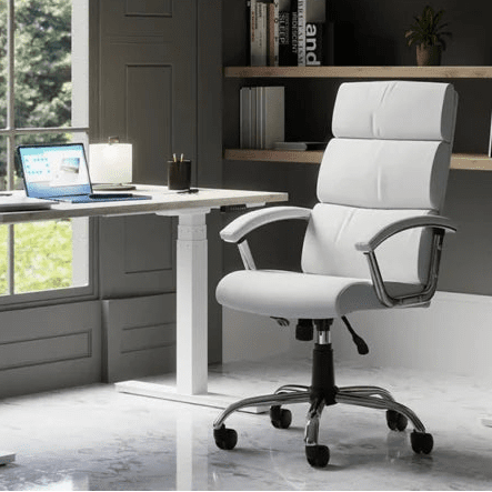 Desire High Back Leather Executive  Office Chair with Arms