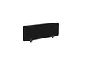 Desk Screen Acoustic Panel - SKU: CS/ST/12 - 4/BK, PET Colour: Black_KP - 27, Brackets: 2x - PJ - 4/BLK
