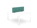 Desk Screen Acoustic Panel - SKU: CS/ST/12 - 4/GP1, PET Colour: Turquoise_KP - 40, Brackets: 2x - PJ - 4/BLKTHATSMYOFFICE