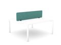 Desk Screen Acoustic Panel - SKU: CS/ST/16 - 4/GP1, PET Colour: Turquoise_KP - 40, Brackets: 2x - PJ - 4/BLKTHATSMYOFFICE